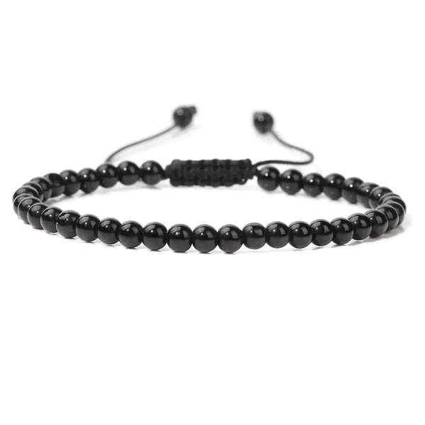 Haematite Natural Stone 4mm Bead Bracelet